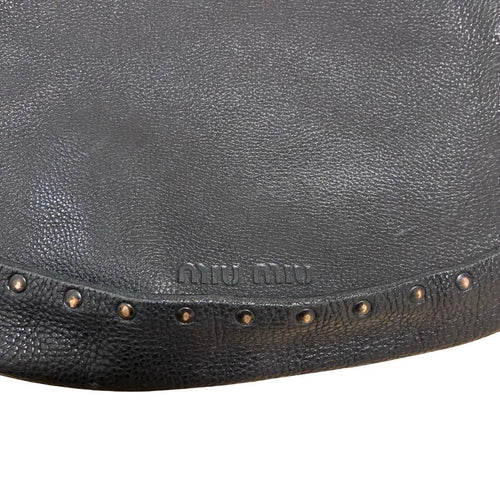 Miu Shoulder Bags 90S Miumiu Leather Shoulderbag Studs Y2K