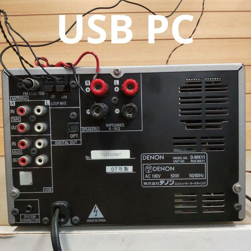 Denon Mini Component Systems Usb/Fm/Am/Aux/Opt D-Mx11