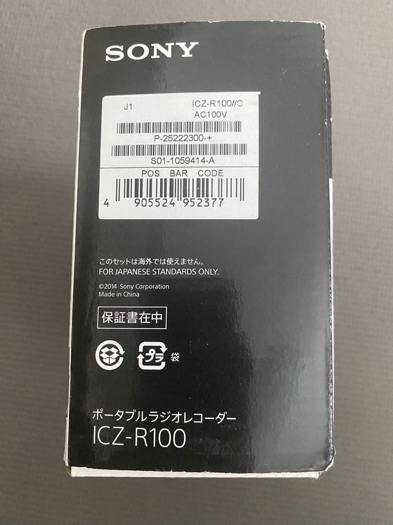 Sony Digital Audio Players Icz-R100