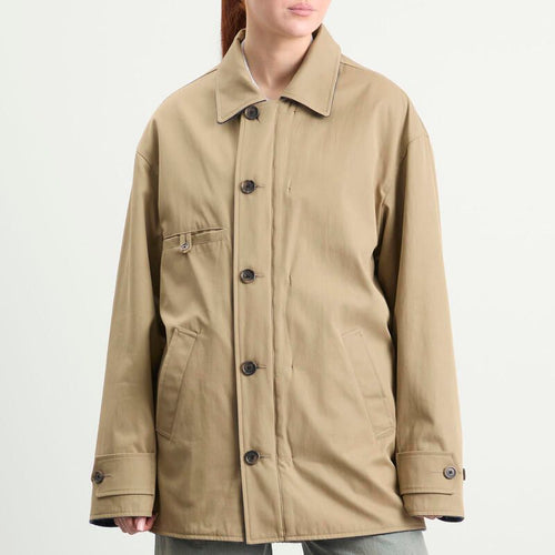 Jumper Blouson Maison Margiela Parka Jacket Beige Blue