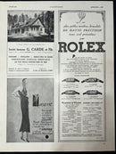 Rolex Printed Materials 1933 L'Illustration