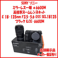 Sony Mirrorless Interchangeable Lens Cameras Ilce-6600M