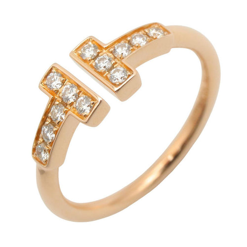 Tiffany Ring Co T #6.5 K18Pg Used A