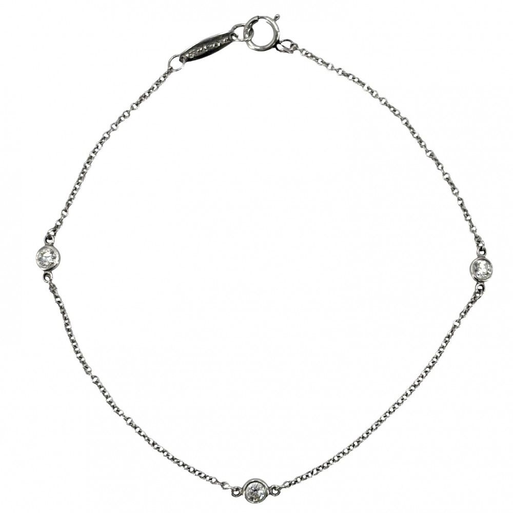 Tiffany Bracelet 3P Tiffany&Co. Pt950 1.5G