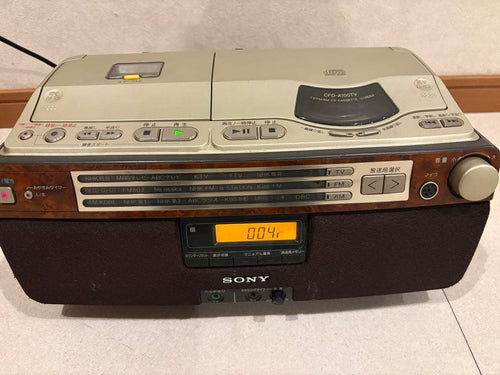 Cd, Md Cassette Decks Sony Cfd-A100Tv Am/Fm/Tv
