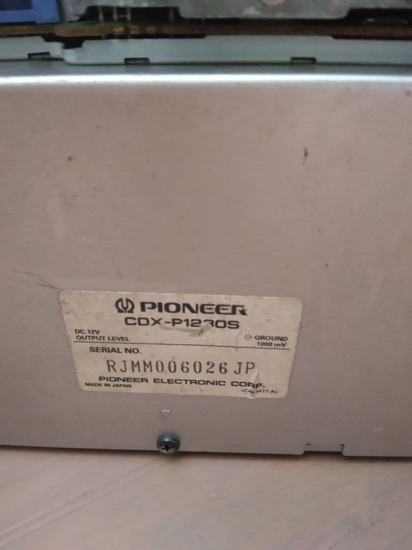 Carrozzeria Cd Md Cassette Deck Pioneer Cdx-P1230S Fh-P003Md
