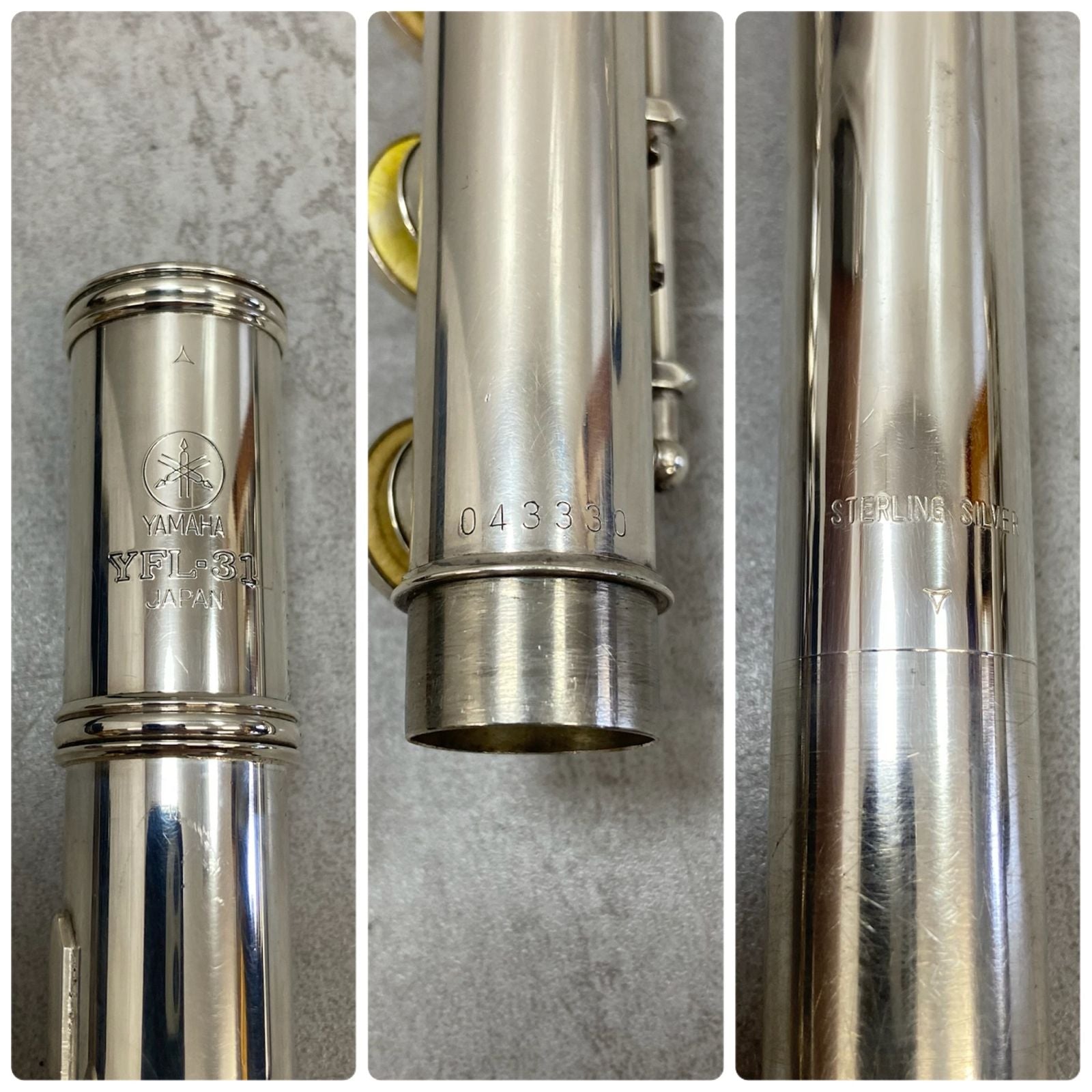 Yamaha Flute Body Yfl-31 E Silver