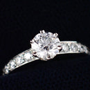 Tiffany Ring 0.55Ct 8 Pt950 F Vs2 Vg None 4507