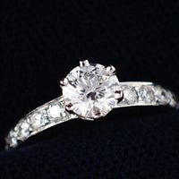 Tiffany Ring 0.55Ct 8 Pt950 F Vs2 Vg None 4507