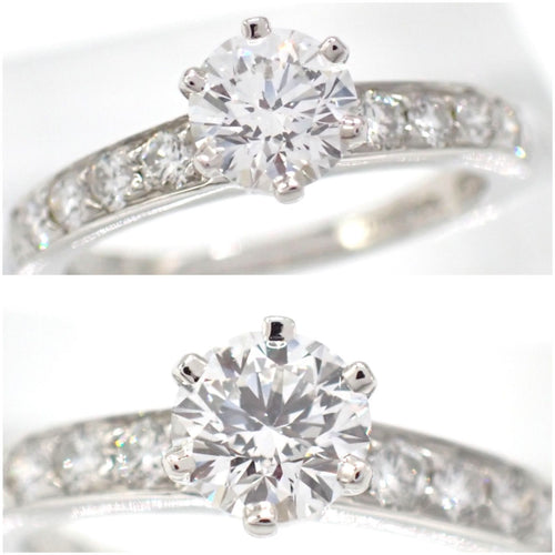 Tiffany Ring 0.55Ct 8 Pt950 F Vs2 Vg None 4507