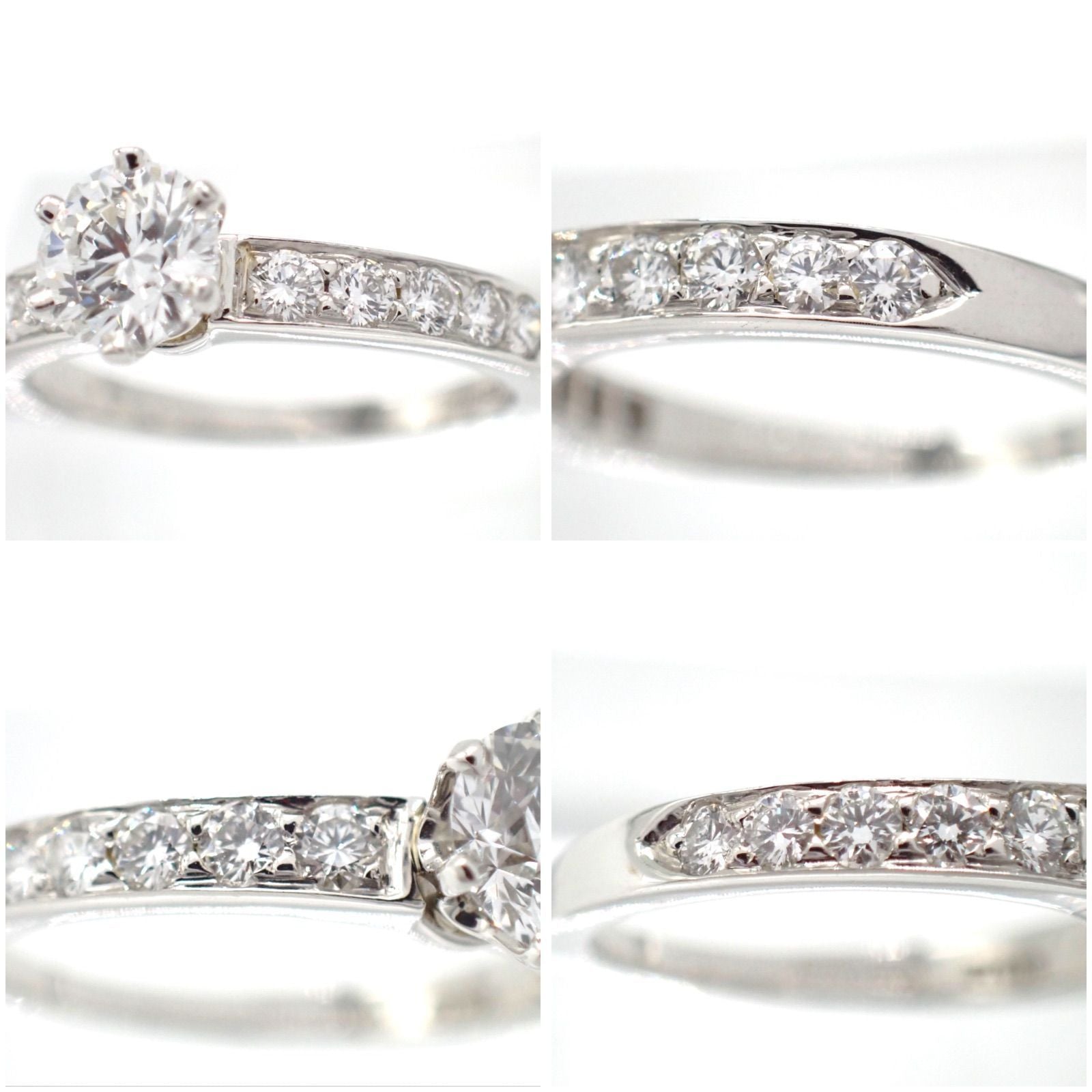 Tiffany Ring 0.55Ct 8 Pt950 F Vs2 Vg None 4507