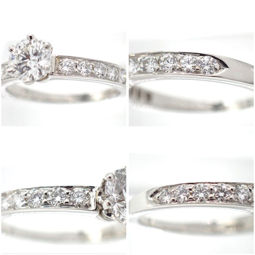 Tiffany Ring 0.55Ct 8 Pt950 F Vs2 Vg None 4507