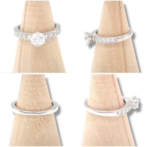 Tiffany Ring 0.55Ct 8 Pt950 F Vs2 Vg None 4507