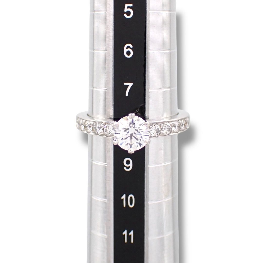 Tiffany Ring 0.55Ct 8 Pt950 F Vs2 Vg None 4507