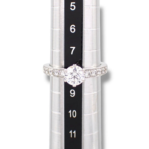 Tiffany Ring 0.55Ct 8 Pt950 F Vs2 Vg None 4507