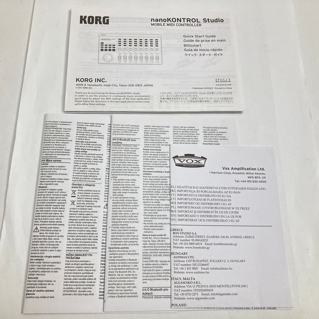 Midi Keyboard Pad Korg Nanoktrl-St Nanokontrol Studio W11332132
