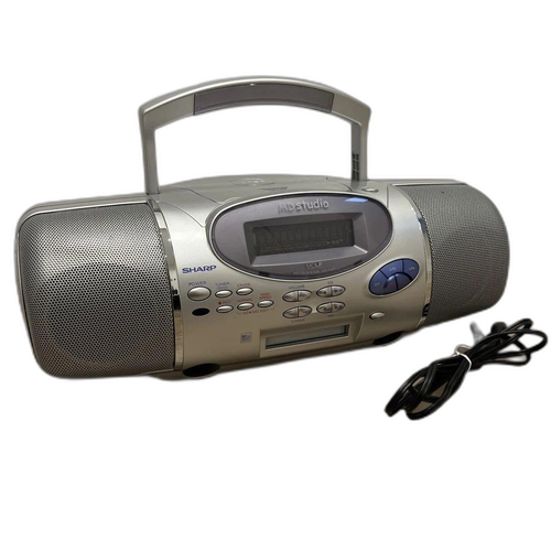 Sharp Portable Player Md Cd Md-F220-S