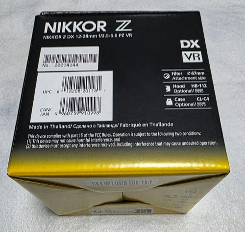 Nikon Lens (Zoom) Nikkor Z Dx 12-28Mm F/3.5-5.6 Pz