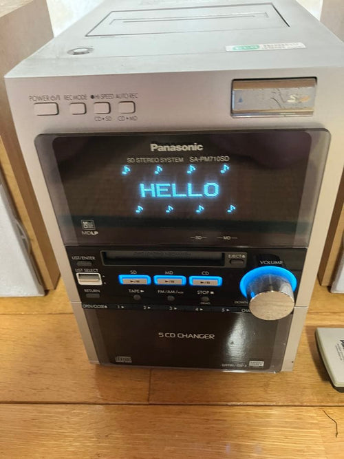 Panasonic Mini Component Systems Sa-Pm710Sd Md