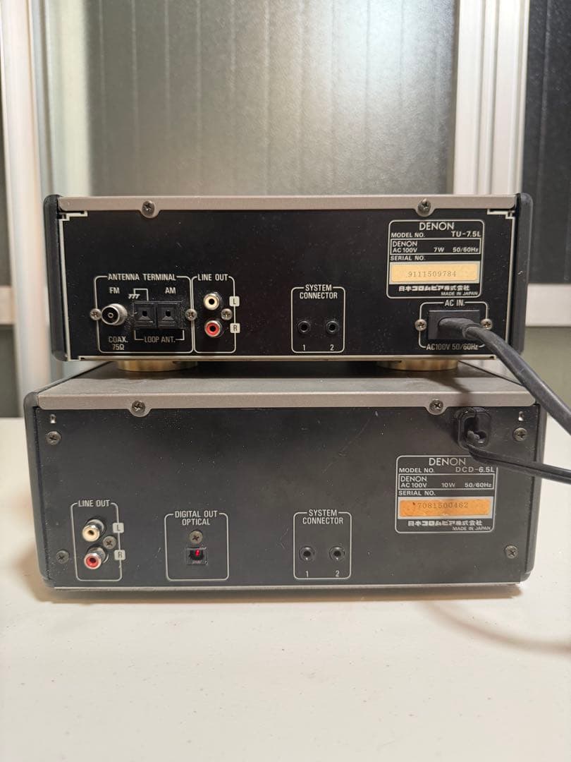 Denon Cd, Md Platines Cassettes Dcd-6.5L Tu-7.5L