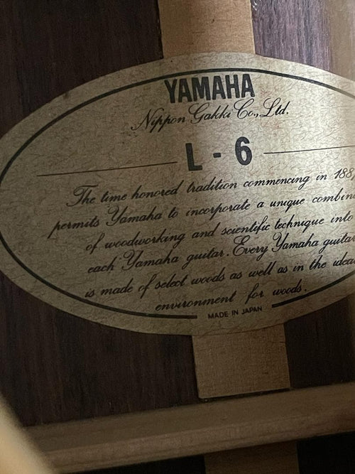 Yamaha Acoustic Guitars L-6