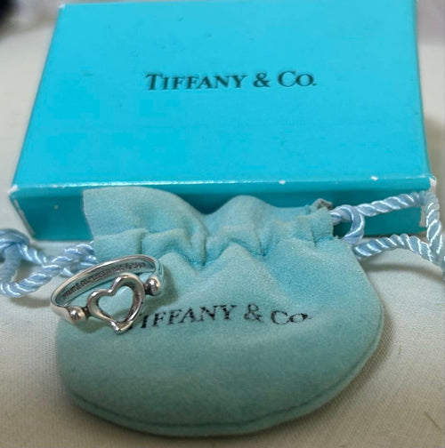 Tiffany Rings Co. Open Heart Ring Silver