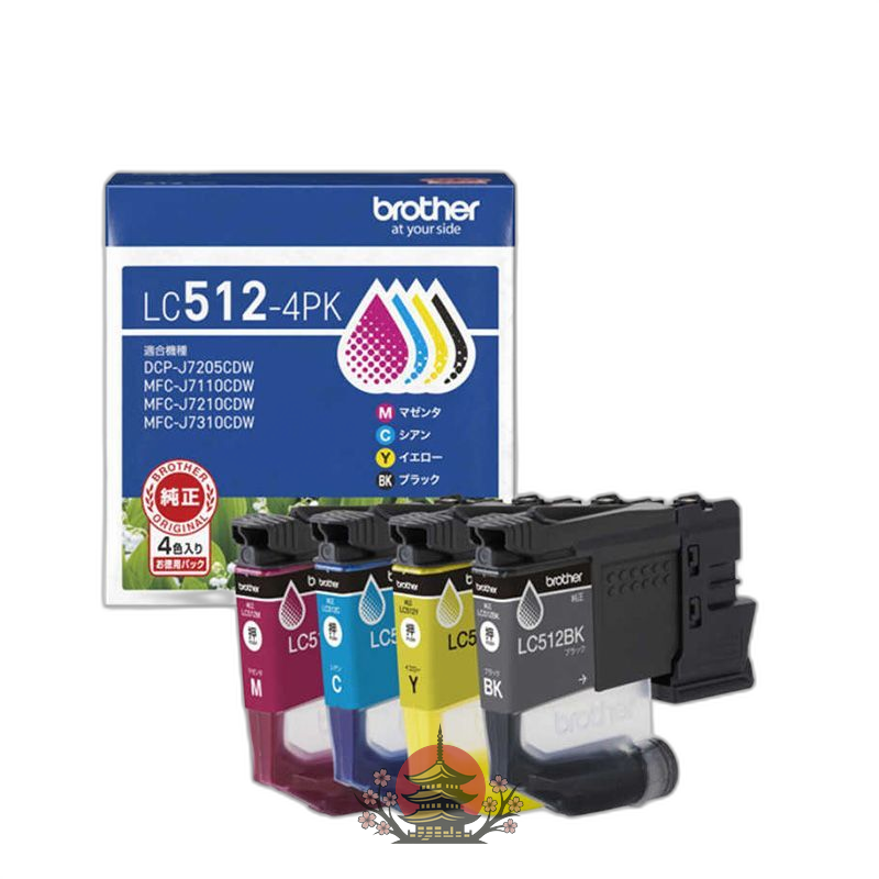 Brother Ink Cartridge/Refilled 4 Lc512-4Pk