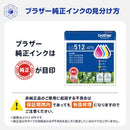 Brother Ink Cartridge/Refilled 4 Lc512-4Pk