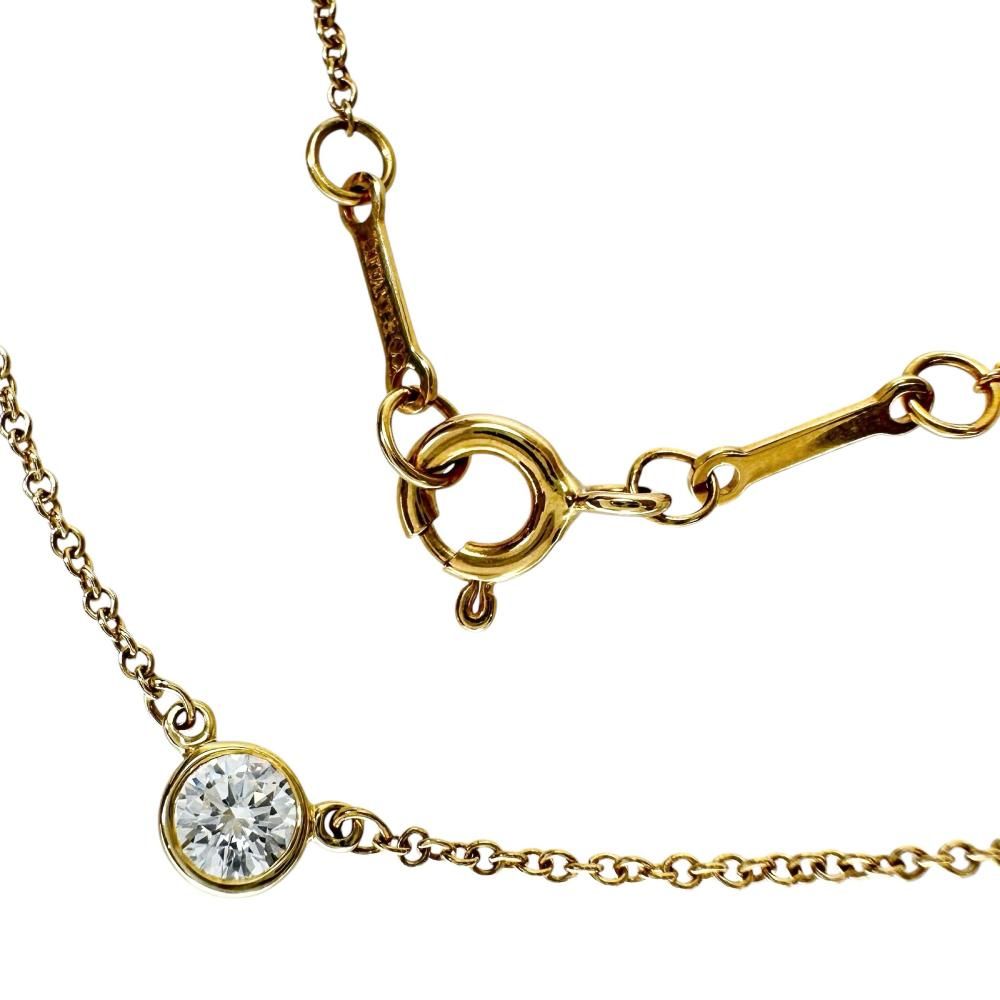 Tiffany Necklace Tiffany&Co./ 0.2Ct) K18 18 1.6G Gd