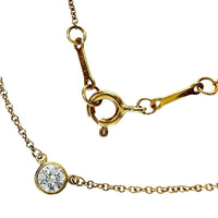 Tiffany Necklace Tiffany&Co./ 0.2Ct) K18 18 1.6G Gd