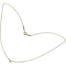 Tiffany Necklace Tiffany&Co./ 0.2Ct) K18 18 1.6G Gd