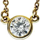 Tiffany Necklace Tiffany&Co./ 0.2Ct) K18 18 1.6G Gd