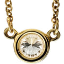 Tiffany Necklace Tiffany&Co./ 0.2Ct) K18 18 1.6G Gd