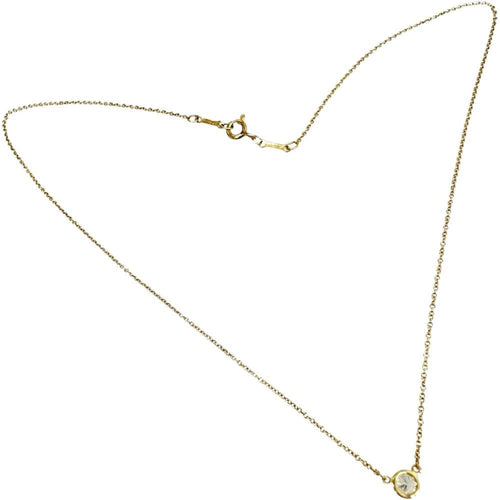 Tiffany Necklace Tiffany&Co./ 0.2Ct) K18 18 1.6G Gd