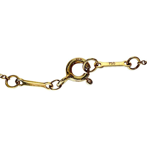 Tiffany Necklace Tiffany&Co./ 0.2Ct) K18 18 1.6G Gd
