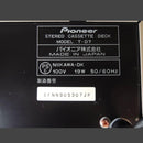 Pioneer Cd, Md Cassette Decks T-D7