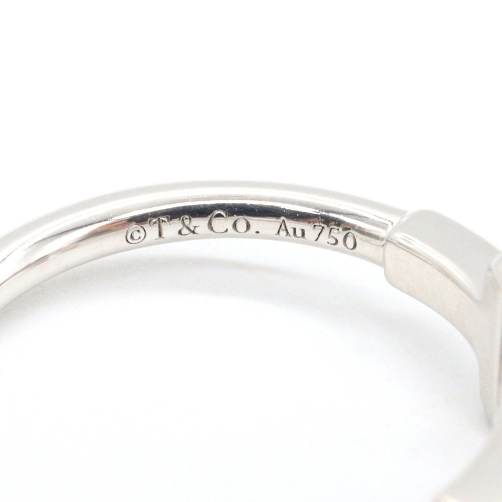 Tiffany Ring Co T 60148359 #9 K18Wg Used A