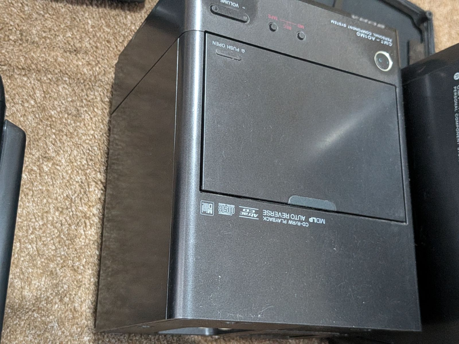 Sony Cd Md Cassette Deck Cmt-A01Md Mdlp/Mp3