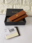 Bvlgari Key Cases Holder Amber Leather