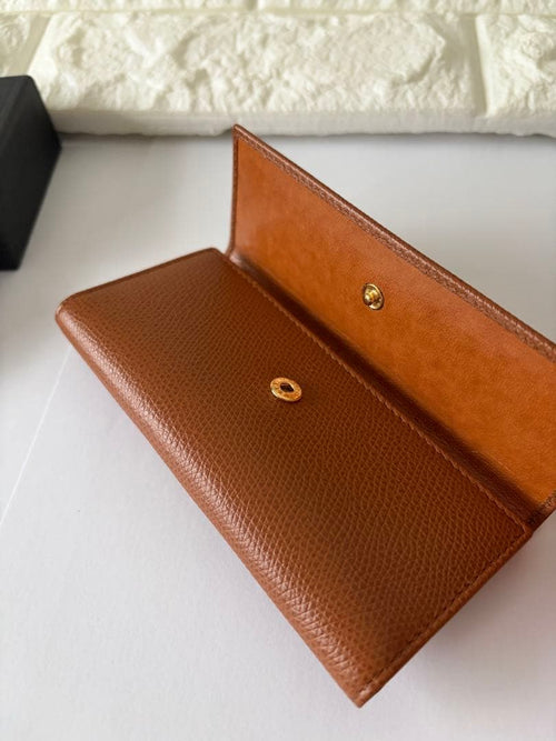 Bvlgari Key Cases Holder Amber Leather