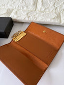 Bvlgari Key Cases Holder Amber Leather