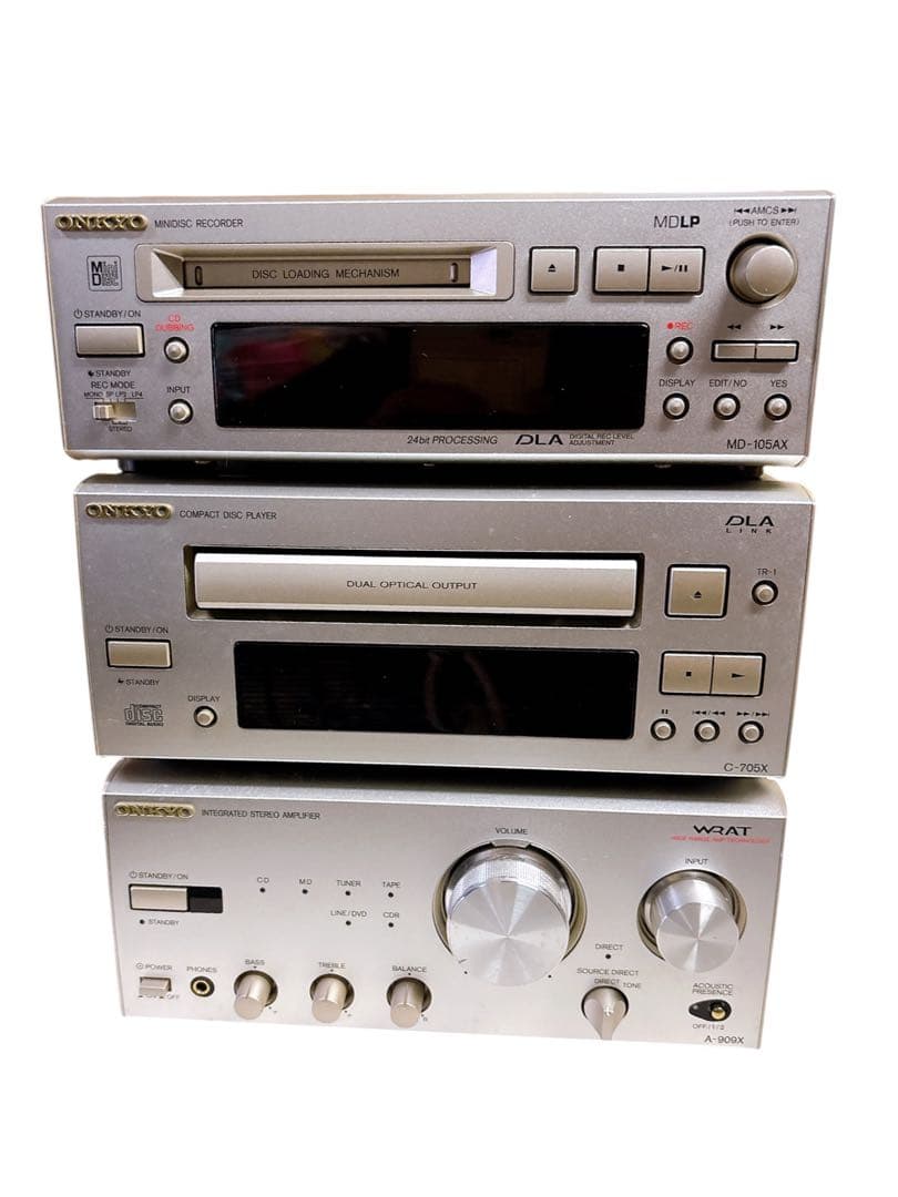 Onkyo Integrated Amplifiers Intec A-909X C-705X Md-105Ax