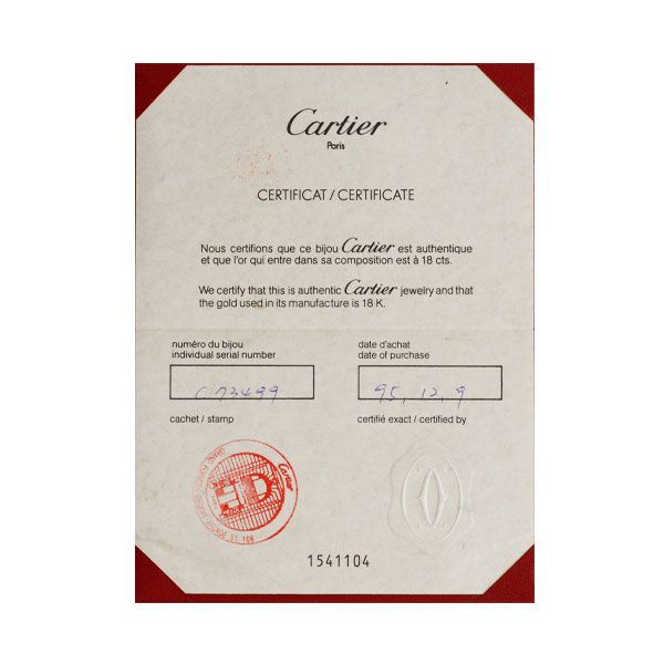 Cartier Necklace K18Wg/Pg