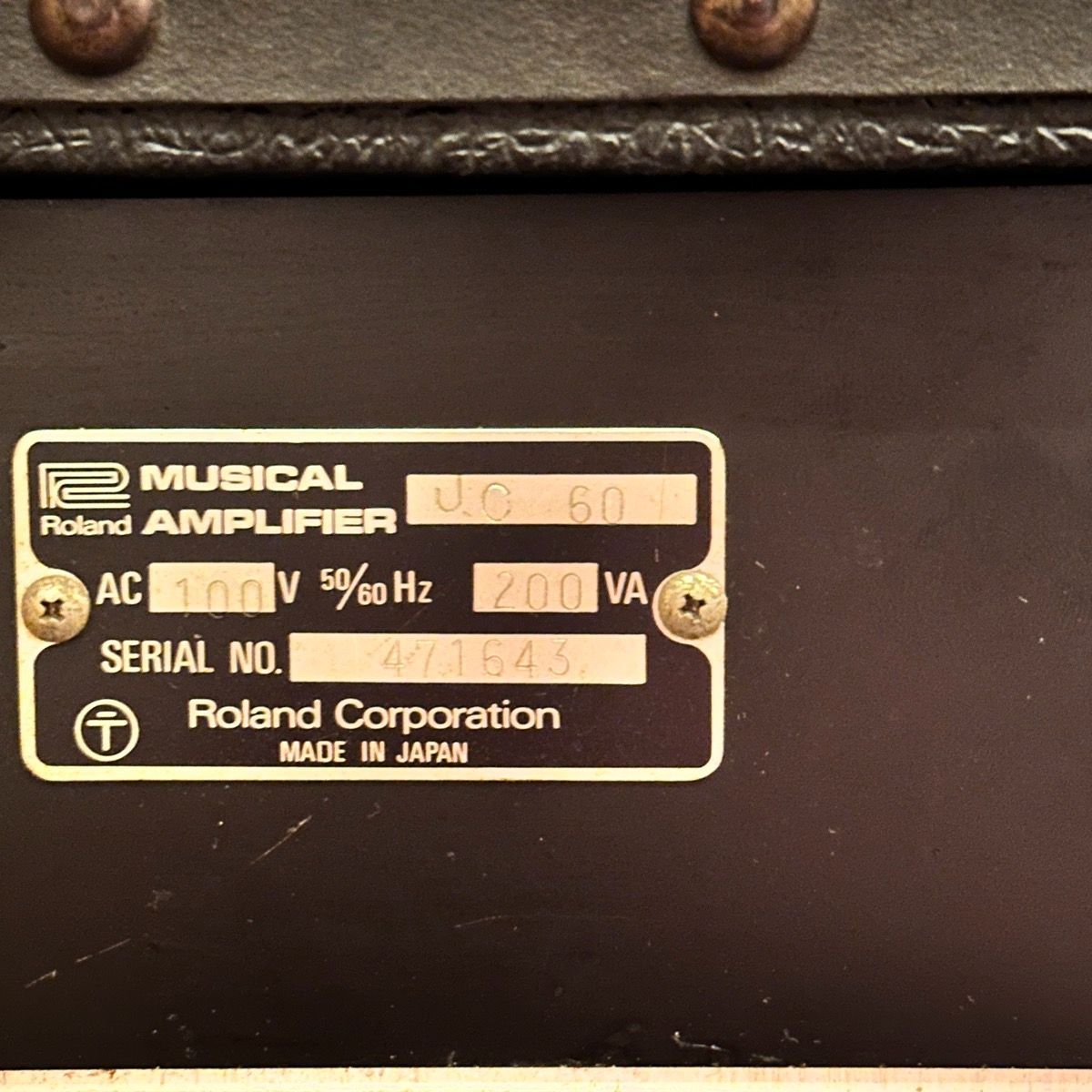 Roland Guitar Amplifier Jc-60