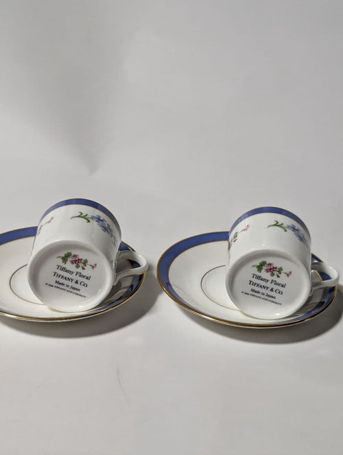 Tiffany Cups Saucers Co. Floral 2
