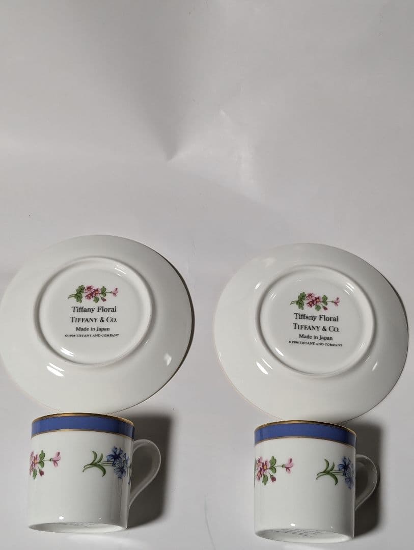 Tiffany Cups Saucers Co. Floral 2