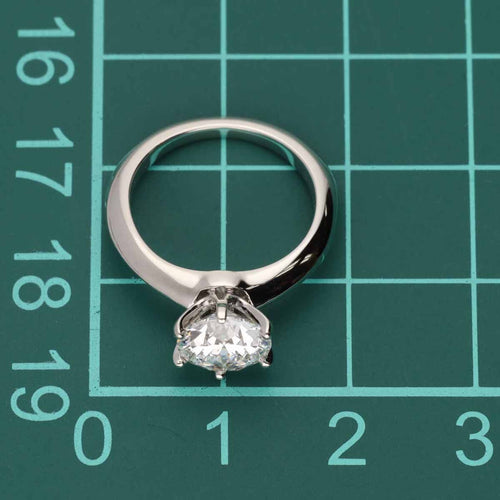 Tiffany Ring Tiffany&Co. (1.52Ct F-Vs1-3Ex) Pt950 6 #46 23420703