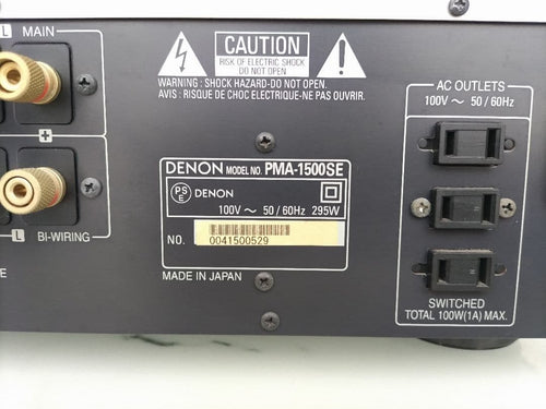 Denon Premium Amplifier Pma 1500Se