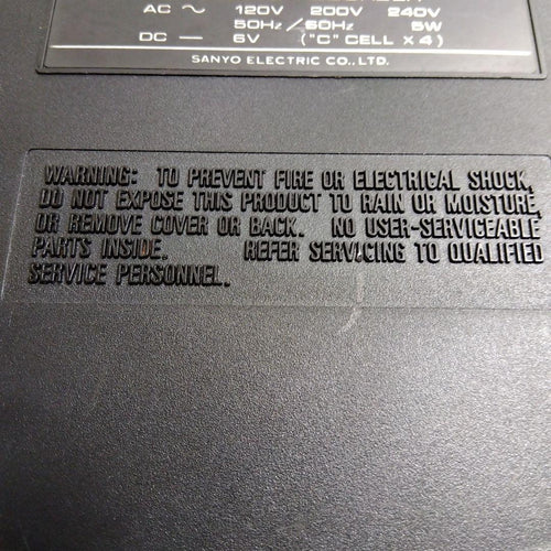 Sanyo Cassette Player Slim 3