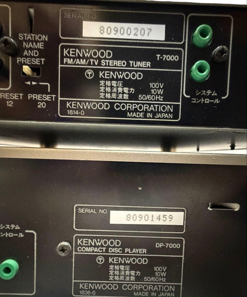 Kenwood Cd, Md Cassette Decks T-7000 Dp-7000